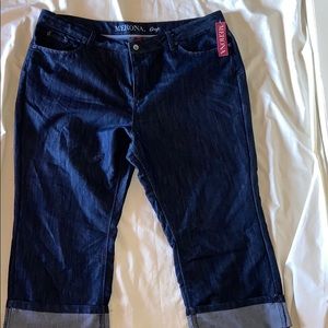 Merona cropped blue jeans